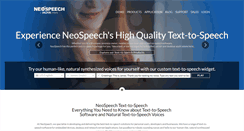 Desktop Screenshot of neospeech.com
