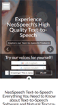 Mobile Screenshot of neospeech.com